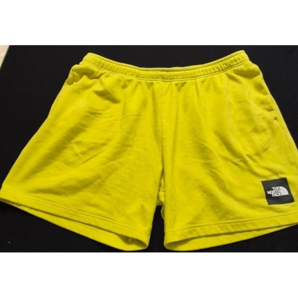 The North‎ Face Never Stop Exploring Shorts men's XXL yellow drawstring fleece
